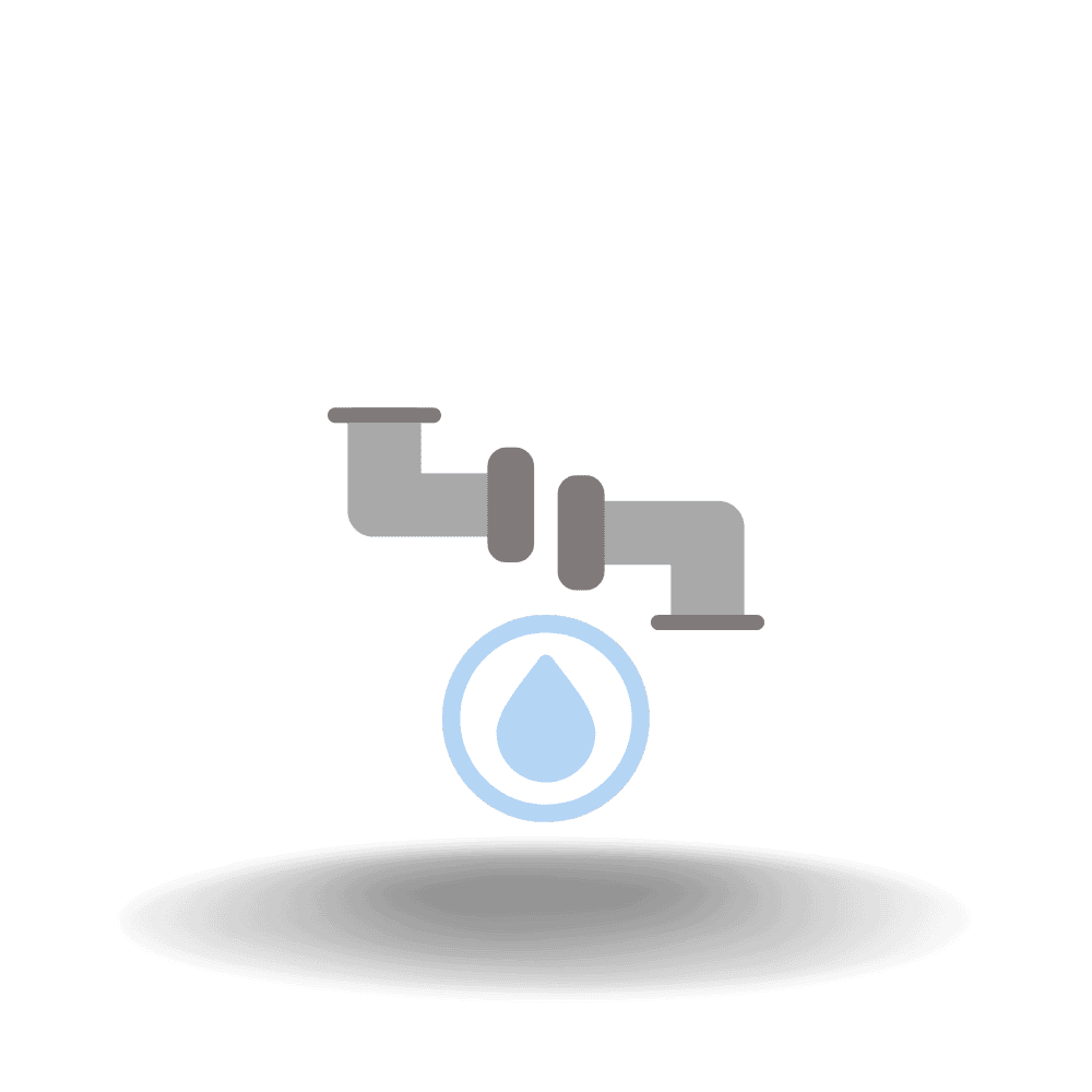 水道管の接続イメージ